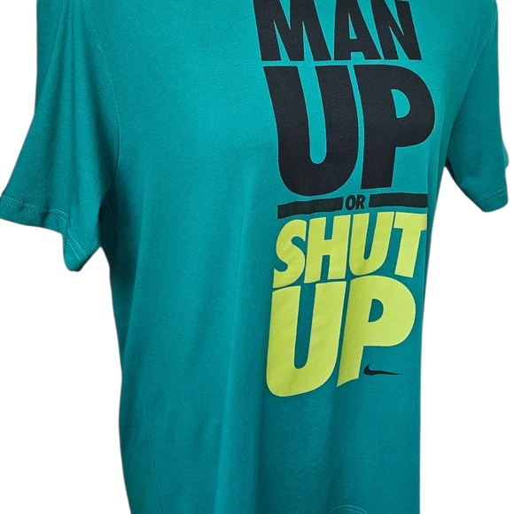 Nike Teal and Yellow Graphic Tee - Picture 3 of 15